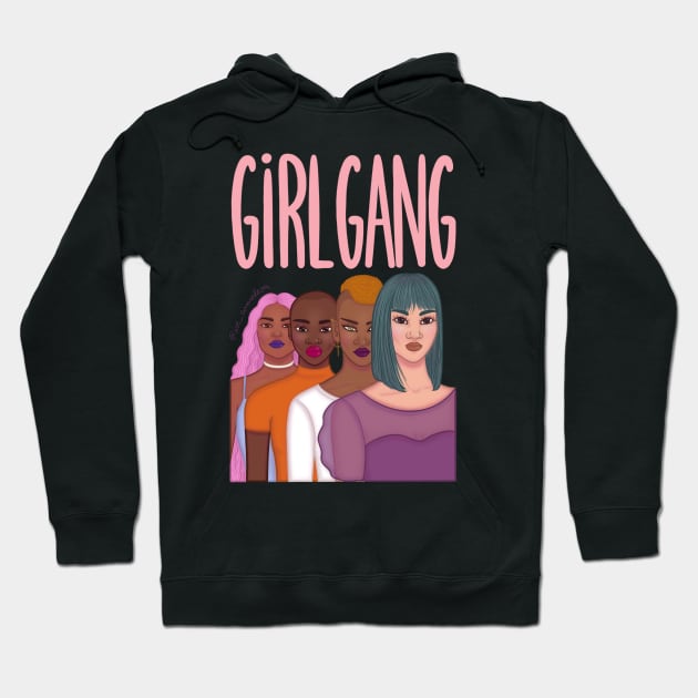 Girl Gang Hoodie by @isedrawing